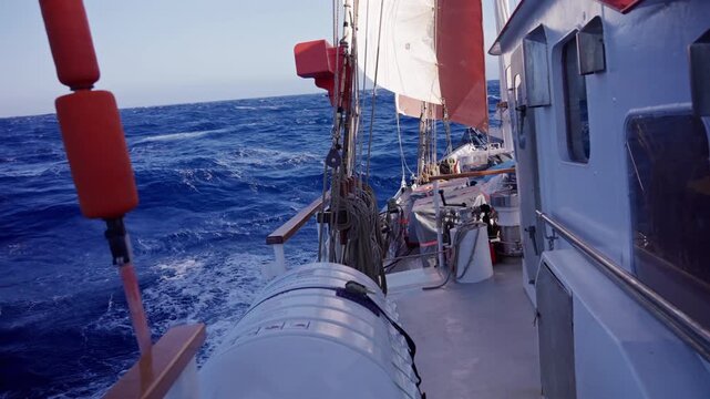 Sailing Ship Crossing Drake Passage