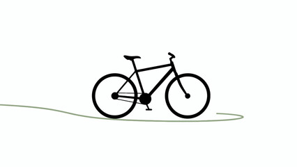 Obraz premium Environment Day Bicycle, Cycling, Bike Illustration, Vector Bike Icon isolated on White Background vector eps silhouette