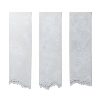 Three modern room dividers with geometric patterns