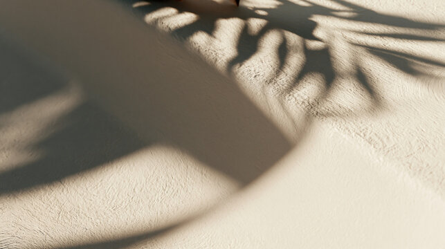 Minimalist Beige Summer Background With Natural Light