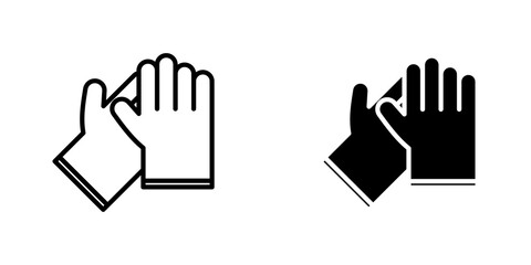 Obraz premium Glove icons for app and websites.