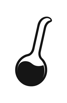 Glass laboratory retort silhouette