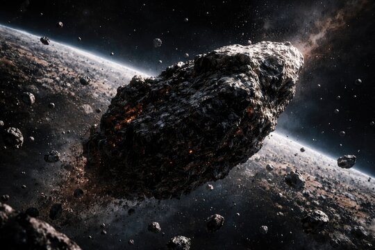 Space rock fragment ejected from asteroid belt in orbit