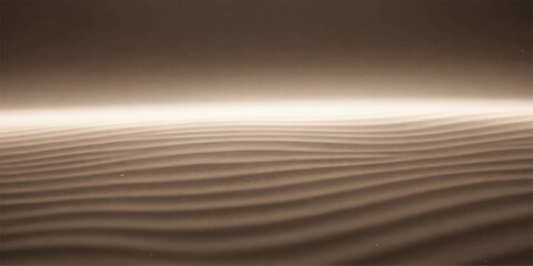 Rippling patterns of sand dunes under a soft, atmospheric light create a serene and abstract landscape, evoking a sense of vastness and tranquility. © DreamPixel Art