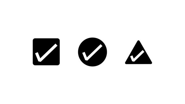 Checklist Icons Progressing Through Completion Stages Flat Vector Illustration