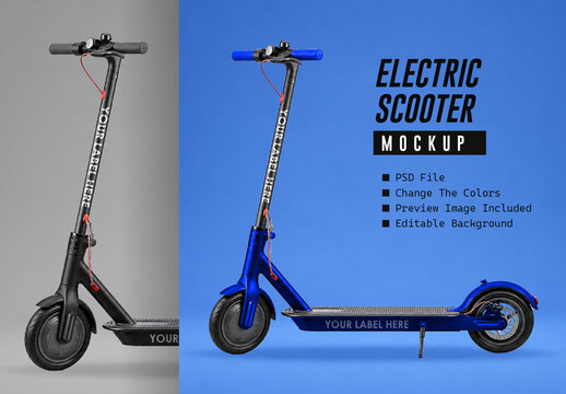 Electric Scooter Mockup