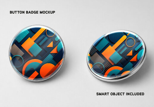 Button Badge Mockup