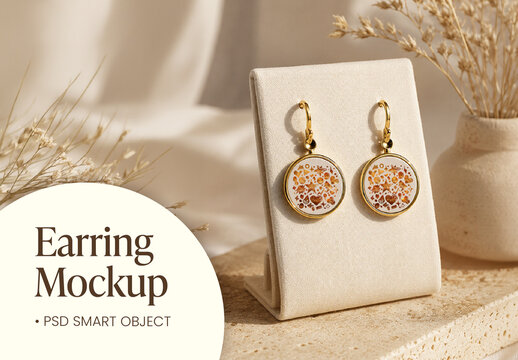 Earring Mockup