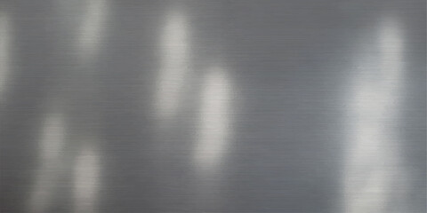 Obraz premium Brushed silver metal texture background with polished stainless steel surface pattern