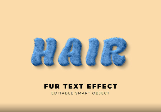 Fur Text Effect