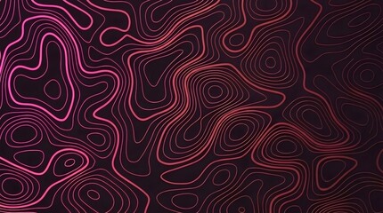 Obraz premium Abstract flowing liquid art with vibrant pink and purple swirls on dark background