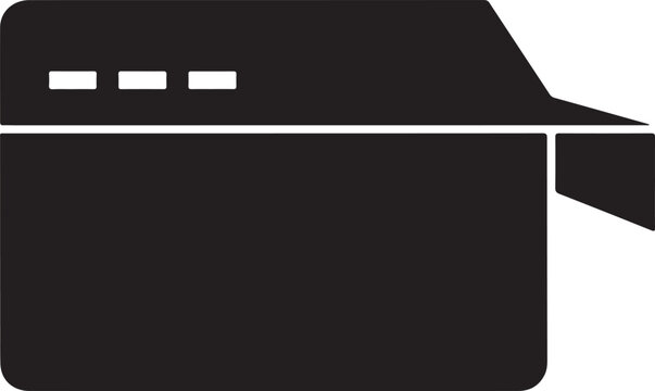Black, modern, credit card, payment, icon, vector graphics