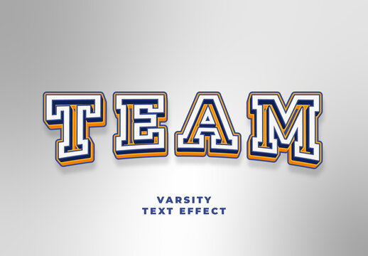 Varsity Text Effect