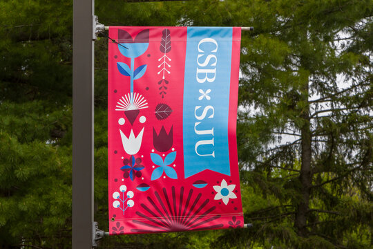 Campus Banner on the Campus of College of Saint Benedict