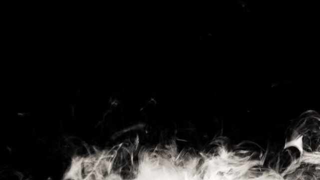 smoke , vapor , fog - realistic smoke cloud best for using in composition, 4k, use screen mode for blending, ice smoke cloud, fire smoke, ascending vapor steam over black background - floating fog