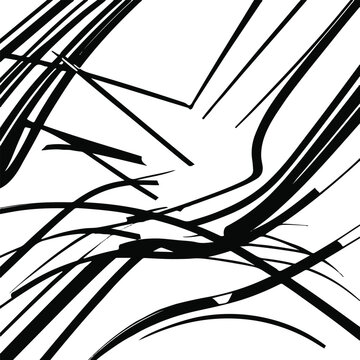 Bold black geometric flowing lines, white background, perfectly smooth vector curves, crisp isolated strokes, ultra high resolution, ideal for Illustrator live trace 2