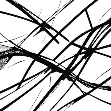 Bold black geometric flowing lines, white background, perfectly smooth vector curves, crisp isolated strokes, ultra high resolution, ideal for Illustrator live trace