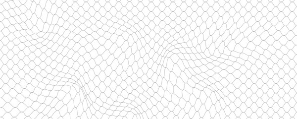 Fishing or soccer net. Repeated hexagon pattern. Black wired mesh texture isolated on white background. Metallic or fabric fence, cage or lattice structure. Vector graphic Illustration. © PECAH