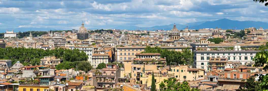 View of Rome from Janiculum hill