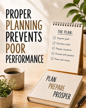 Proper Planning Prevents Poor Performance Workspace Poster