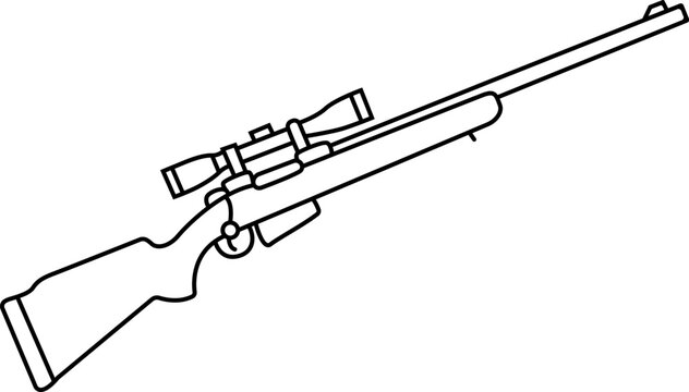 Sniper Scope Target Crosshair Vector Icon eps Design
