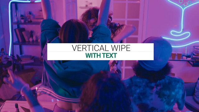 Wipe Transition Vertical Split Wipe