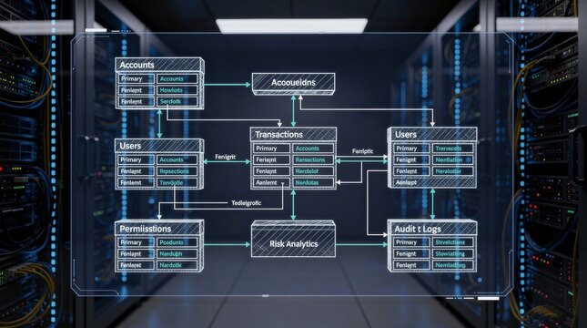 Database Schema Diagram for Financial and User Systems