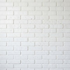 Obraz premium Clean White Brick Wall Texture Background Surface.