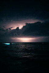 Fototapeta premium Nightstorm with Bioluminescence