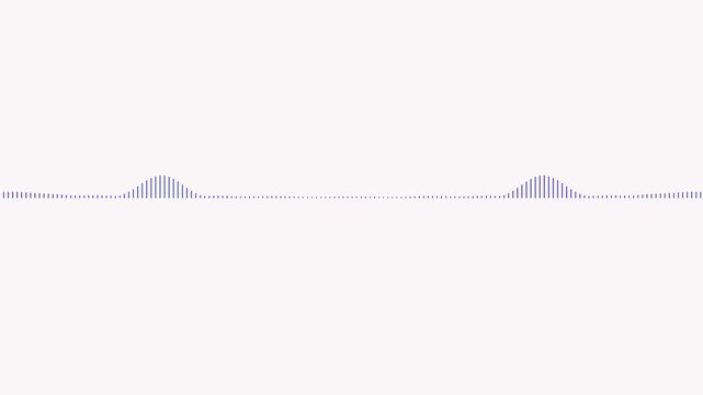 Audio visualizer lines isolated on white background, music equalizer rhythm bars frequency meter, podcast voice soundwave animation ...