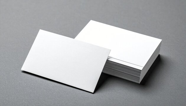 Minimalist stack of square cards on a gray surface, one blank and one with a colorful geometric circle design, symbolizing creativity, balance, and modern simplicity.