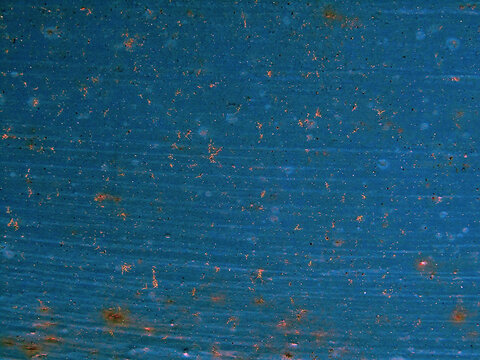 Rusted Painted Surface Blue Teal Speckled Background