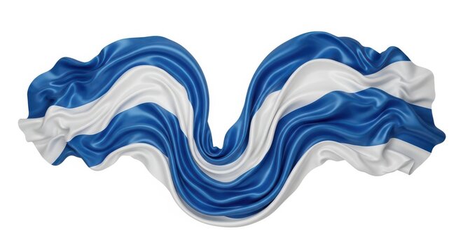 Abstract blue wave pattern design with smooth flowing motion