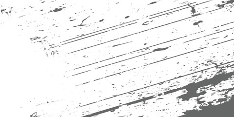 Naklejka premium Abstract black and white ink splatter with diagonal brush strokes, grunge texture, paint drips and splashes on a light background, dynamic artistic pattern, minimalist monochrome design vector.