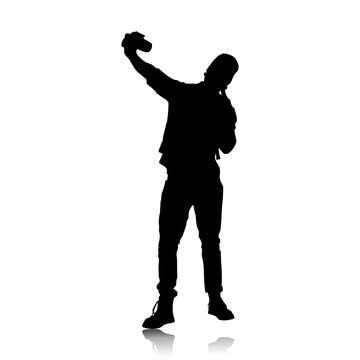 chico haci&eacute;ndose un selfie