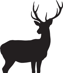 Naklejka premium a clean vector silhouette of a majestic 4op2mOE UM 4xfEaq6G0kA GG 1STTARR wJsUF0zSb2A