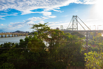 ponte Hercílio Luz Florianópolis Santa Catarina Brasil Florianopolis