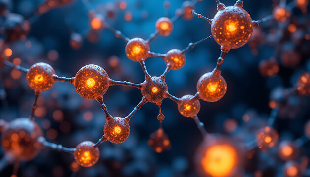 red and yellow molecule