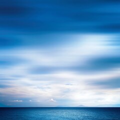 Fototapeta premium Abstract Art Piece in Blue Hues Showcasing Brush Strokes and Texture