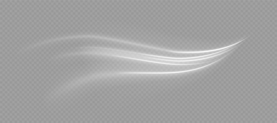 Cooling winter wind flow set with ice breeze effect and blue fresh stream. Frost wave motion and abstract icy trails isolated PNG on transparent background for climate control. © Максим Славов