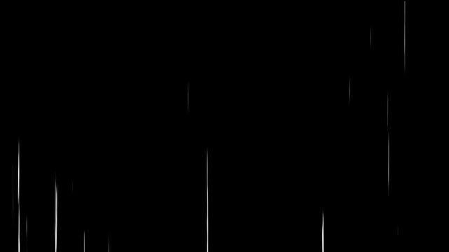 Abstract dynamic anime speed lines comic books lines smooth seamless animation, flash action visualization, cartoon concept, Abstract anime speed line, black screen background. 4k video