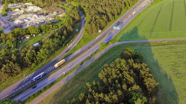 Eine deutsche Autobahn im Zeitraffer