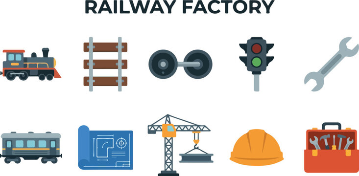 Train Track Signal and Factory Tools for Railway Construction and Maintenance