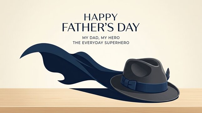 Happy fathers day hero dad superhero football world cup