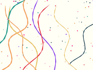 Fototapeta premium Colorful Party Streamers Celebration Background