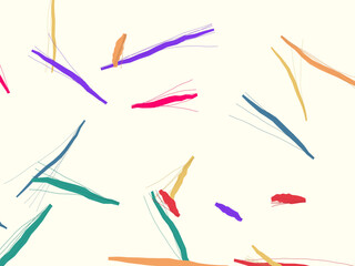 Fototapeta premium Bright Crayon Scribbles Playful Drawing Background