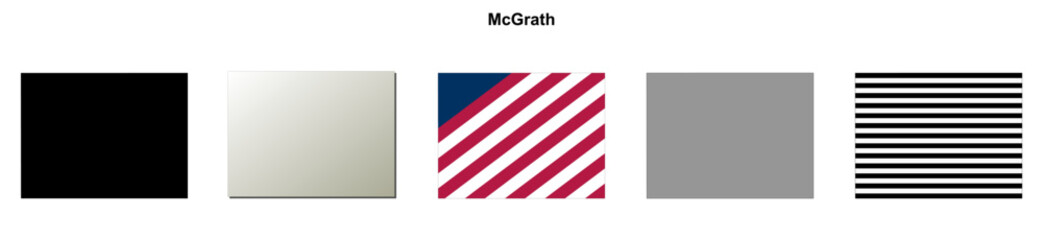 Fototapeta premium McGrath (Alaska) blank outline map