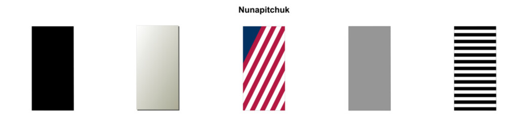 Obraz premium Nunapitchuk (Alaska) blank outline map