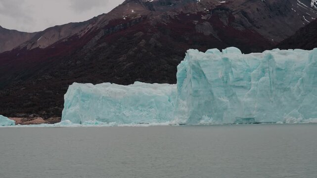 Lateral Dolly Shot of Perito Moreno Glacier in Patagonia Argentina