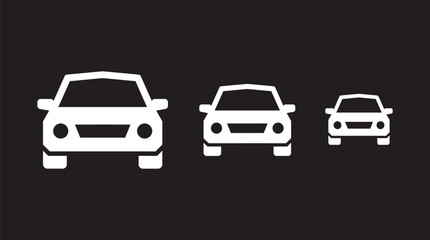 Obraz premium Cars heavy traffic, a traffic jam, or a queue.
